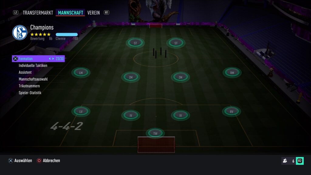 4-4-2 Formation in FIFA 21